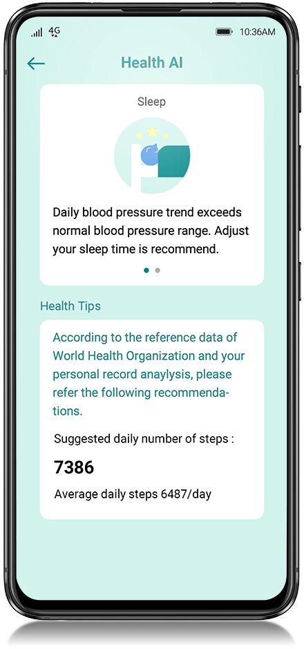 Personalized advice for health management