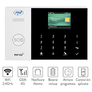 Sistem de alarma wireless PNI SafeHouse HS600 Wifi GSM 4G