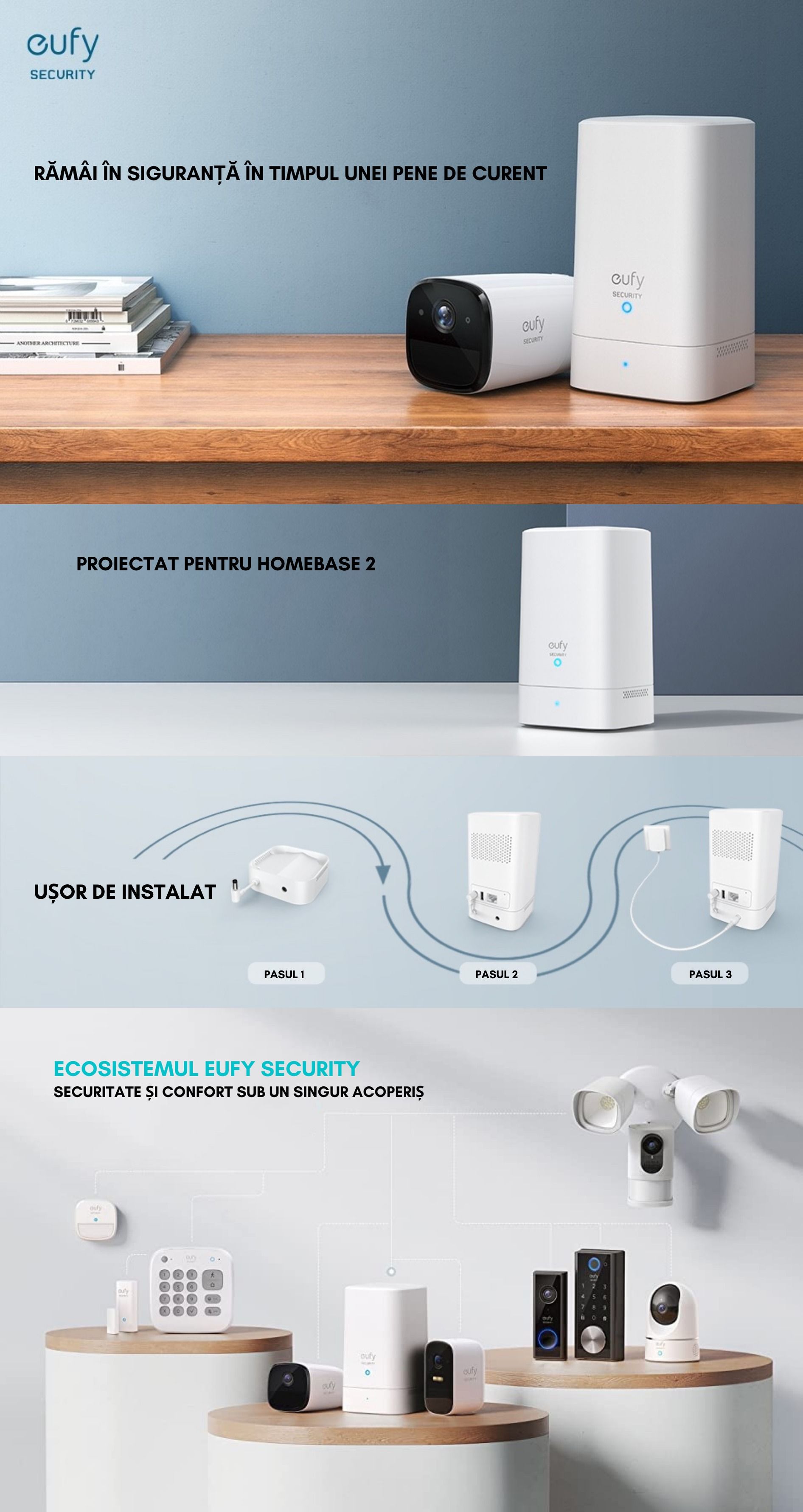 baterie backup suplimentara eufycam homebase 2
