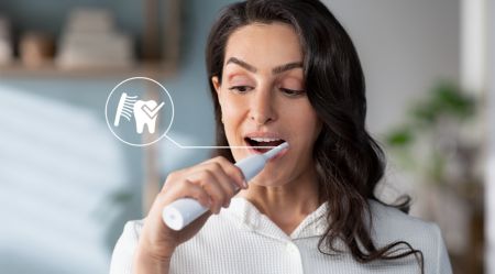 Senzorul de presiune incorporat va protejeaza dintii si gingiile
