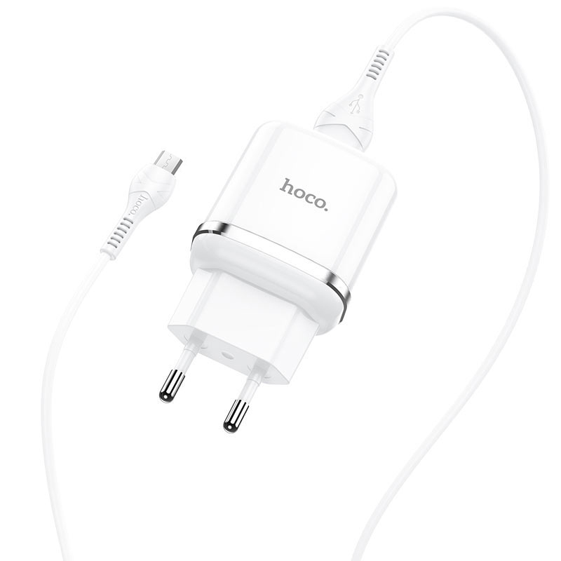 incarcator-retea-cu-cablu-microusb-hoco-n3-2C-quick-charge-2C-18w-2C-1-x-usb-2C-alb-