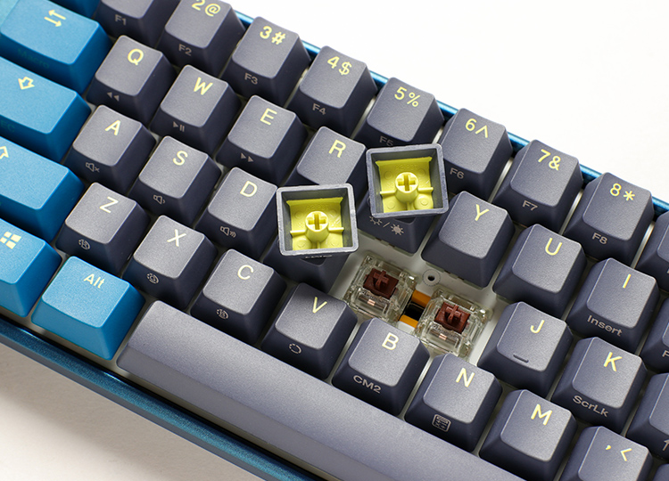 QUACK Mechanics uses only the finest materials, our keycaps are made from true PBT. The seamless legends are formed through a double-shot technique where two plastics are molded together, allowing legends to never fade away even after multiple years of use. Finished with a frosted surface, and these keycaps are shine and stain-resistant, made for fast movements and non-stop use, all while maintaining their original look.