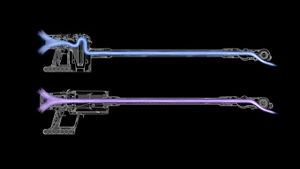 Diagrama indicand fluxul de aer in linie dreapta prin aspiratorul Dyson V11™ si fluxul de aer printr-un aspirator Dyson V8