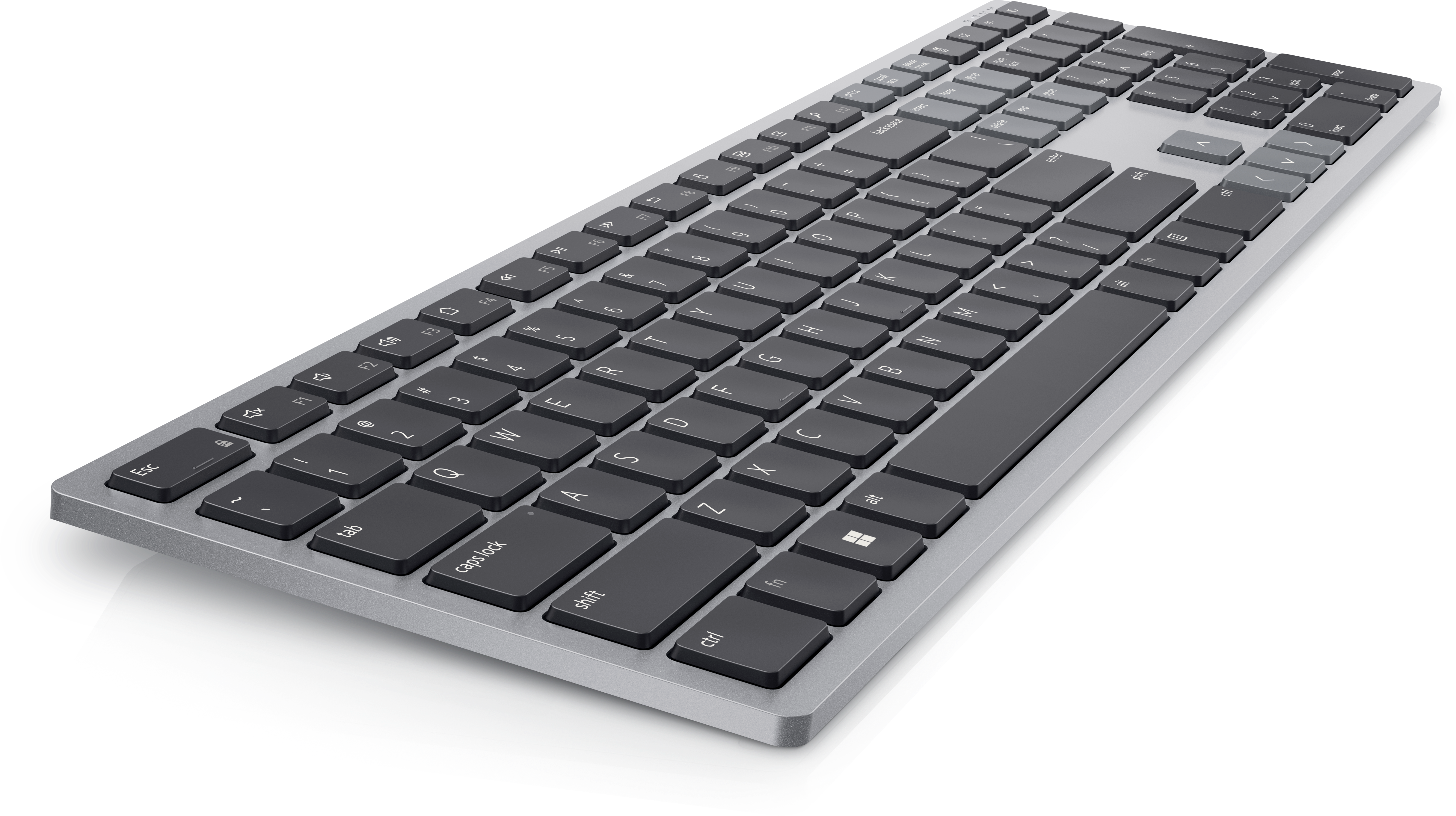 Imagine a unei tastaturi fara fir Dell cu mai multe dispozitive KB700.