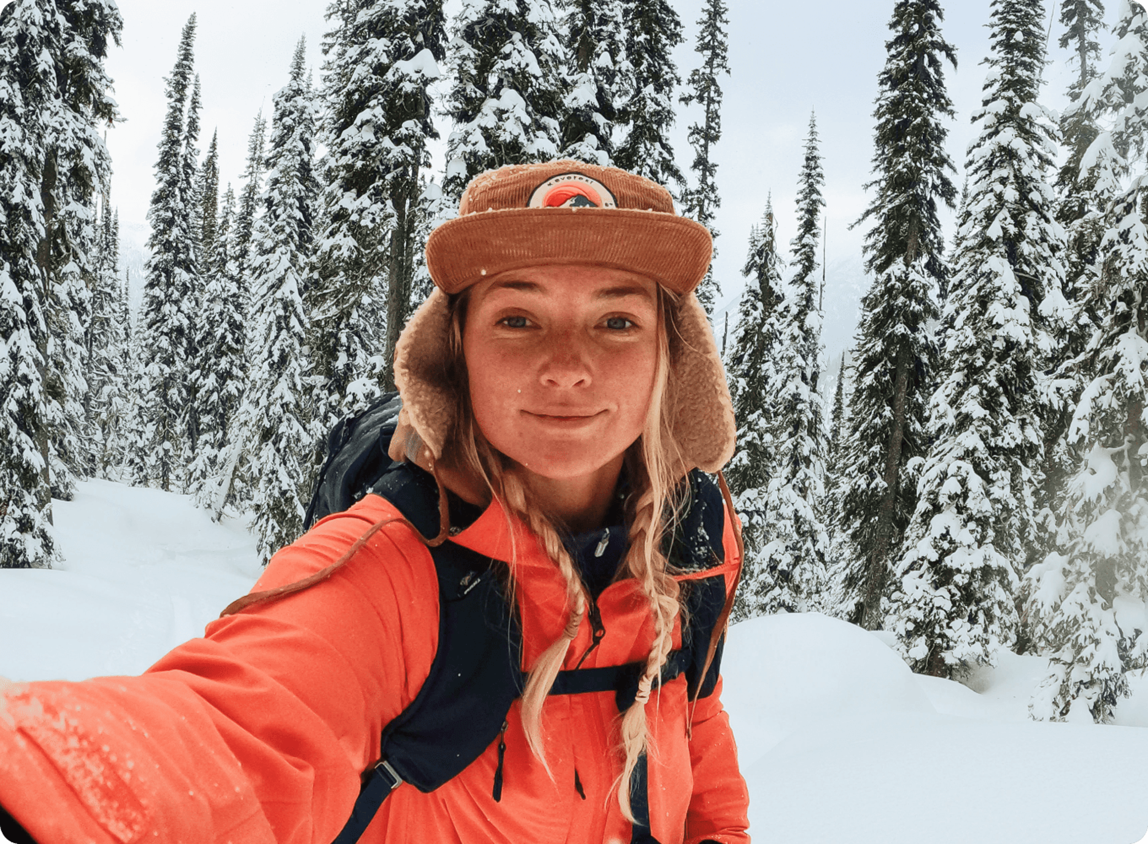 excursionist folosind camera de actiune GoPro