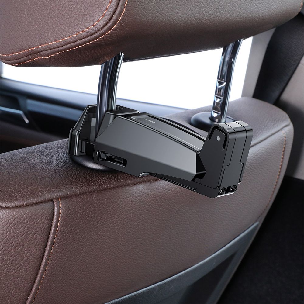 Suport Auto Baseus pentru telefon intre 4 si 6.5 inch fixare Tetiera, Negru