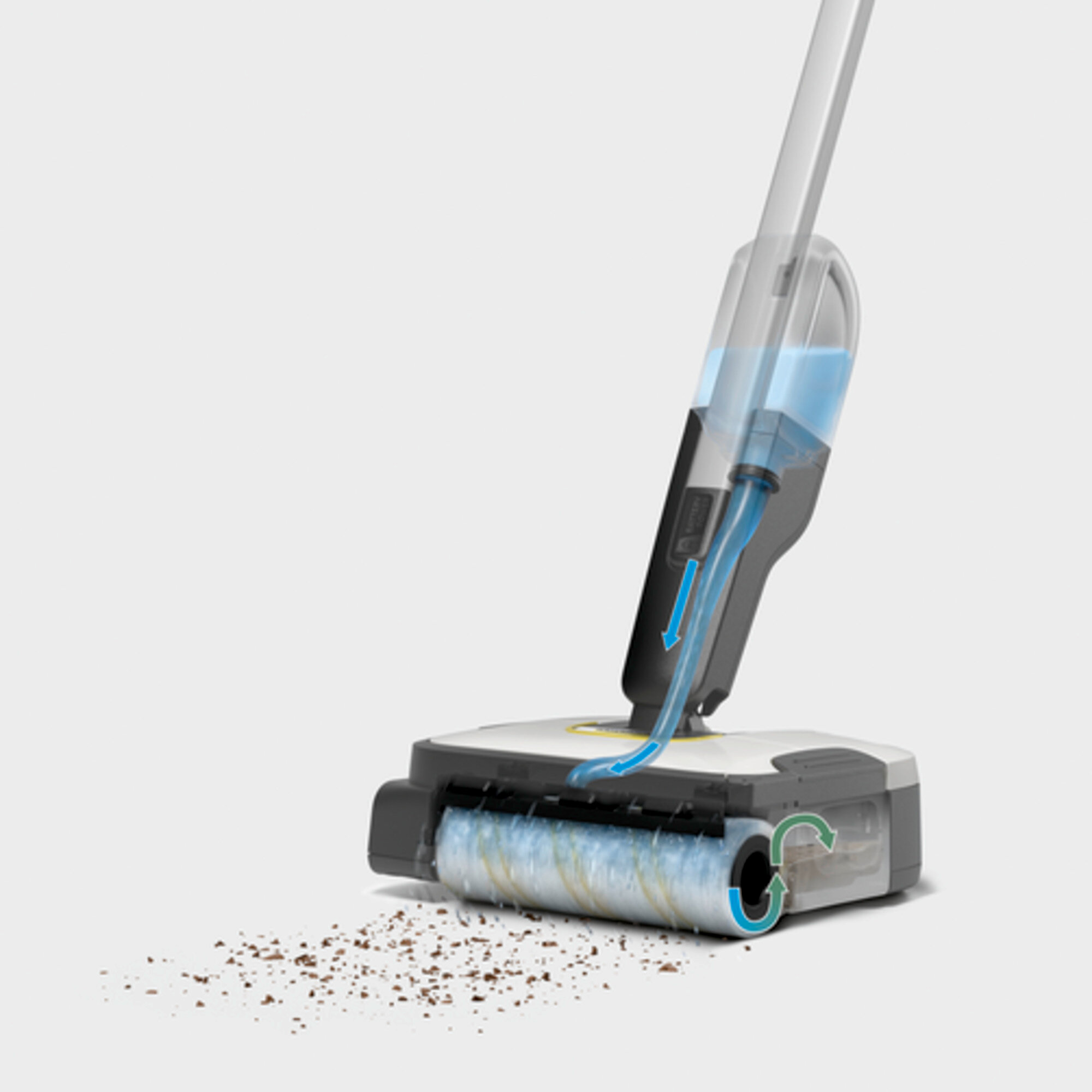 Aparat de curatat podele FC 2-4 Battery Set 2B Duo: Stergerea este cu 20% mai curata decat cu un mop obisnuit si mult mai usoara