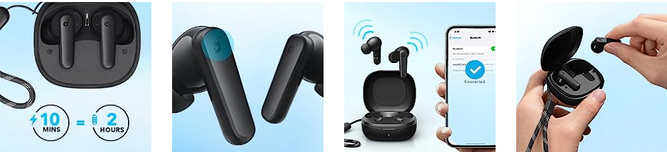 Casti true wireless Anker SoundCore R50i negru