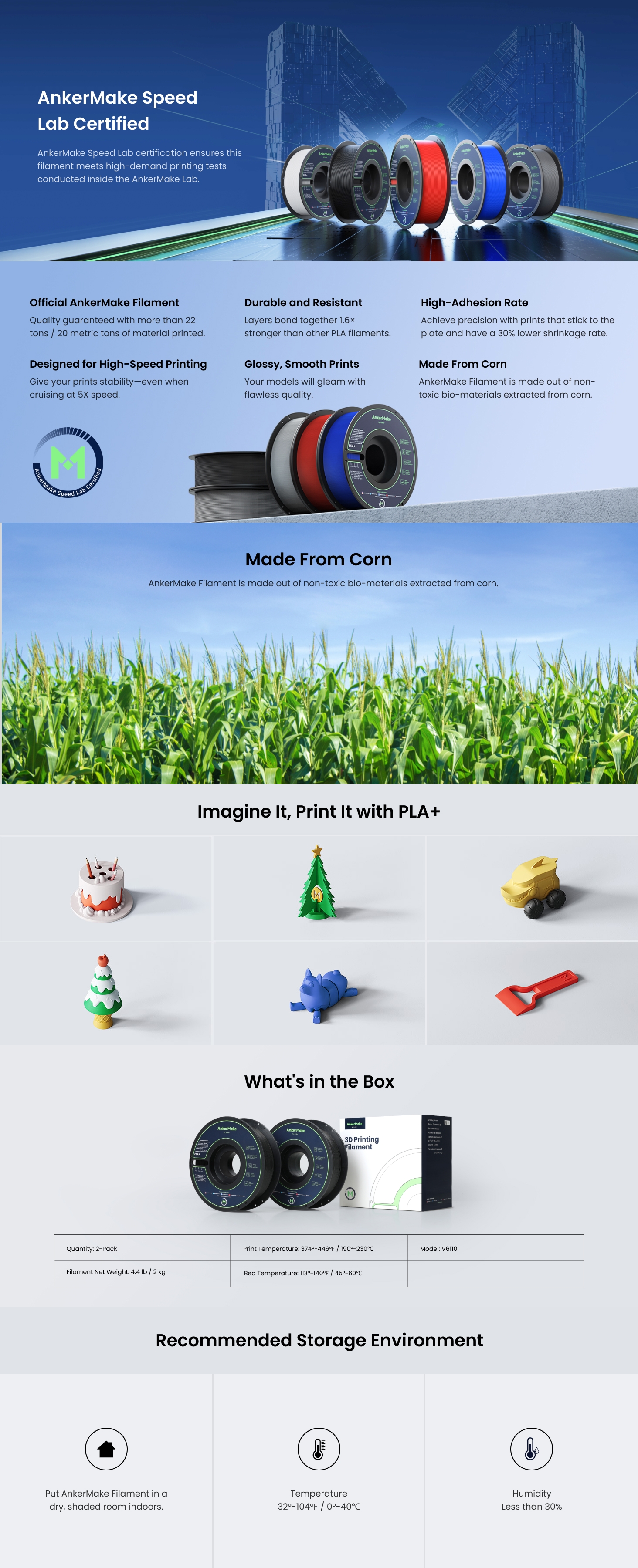 filament imprimanta original AnkerMake 3D