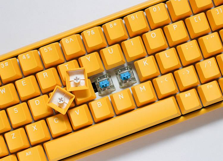 QUACK Mechanics uses only the finest materials, our keycaps are made from true PBT. The seamless legends are formed through a double-shot technique where two plastics
