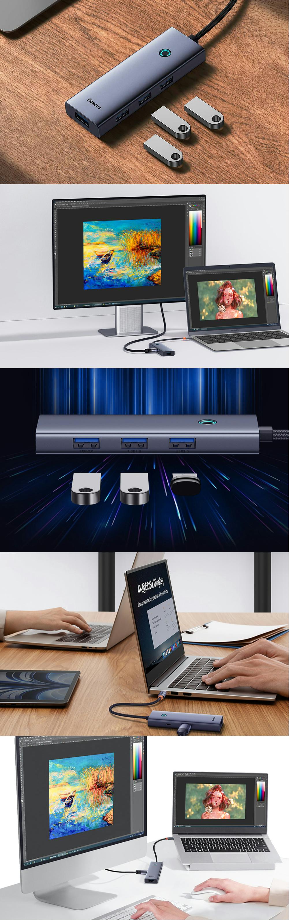 hub baseus ultrajoy 6-in-1.
