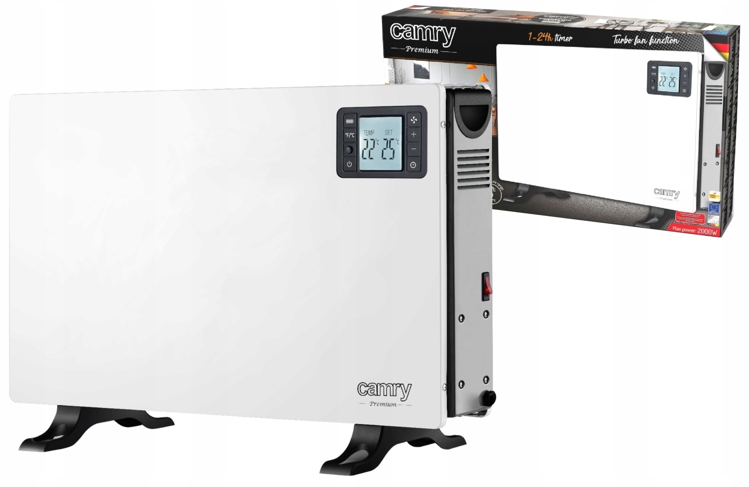 GRZEJNIK KONWEKTOROWY ELEKTRYCZNY 2000W PILOT LCD Kod producenta CR 7739