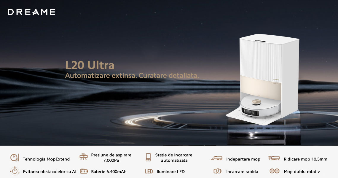 Aspirator robot cu mop Dreame L20 Ultra