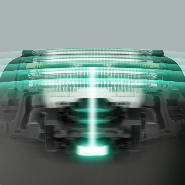 Motor liniar ultra rapid pentru un barbierit neted