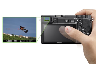 Touchpad pentru selectarea zonei de focalizare